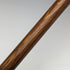1922 British antique gentleman's walking stick brown stem sterling silver embossed decoration curved handle 90cm